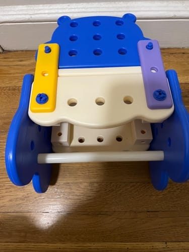 Montessori Kids Tool Box Set — DIY Building Toy Kit with 200 Pieces photo by Kevin B.: Love that it encourages independe…
